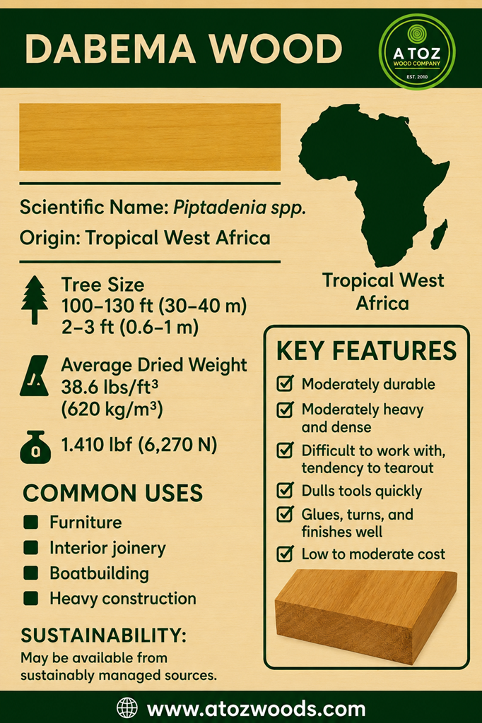 dabema wood specification and key features