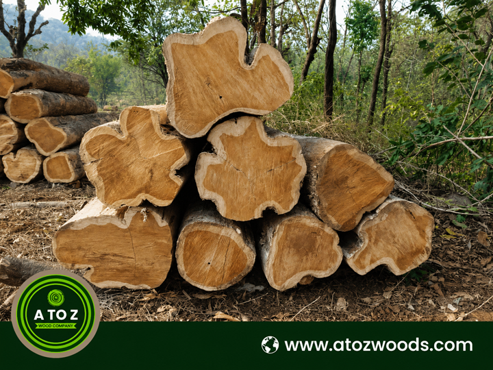 teak logs