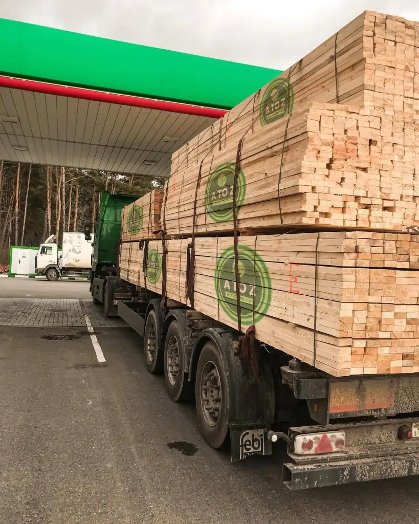 wood transportation at atoz timber manufacturer