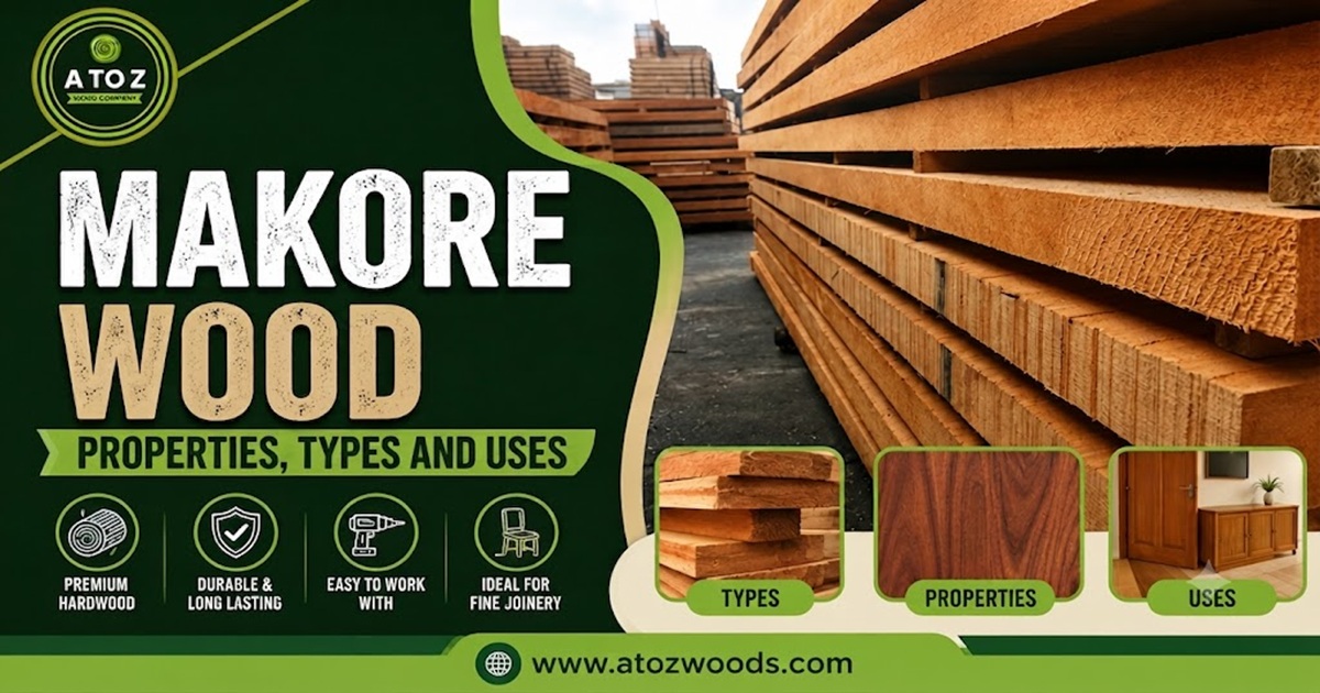Makore wood properites, types and uses